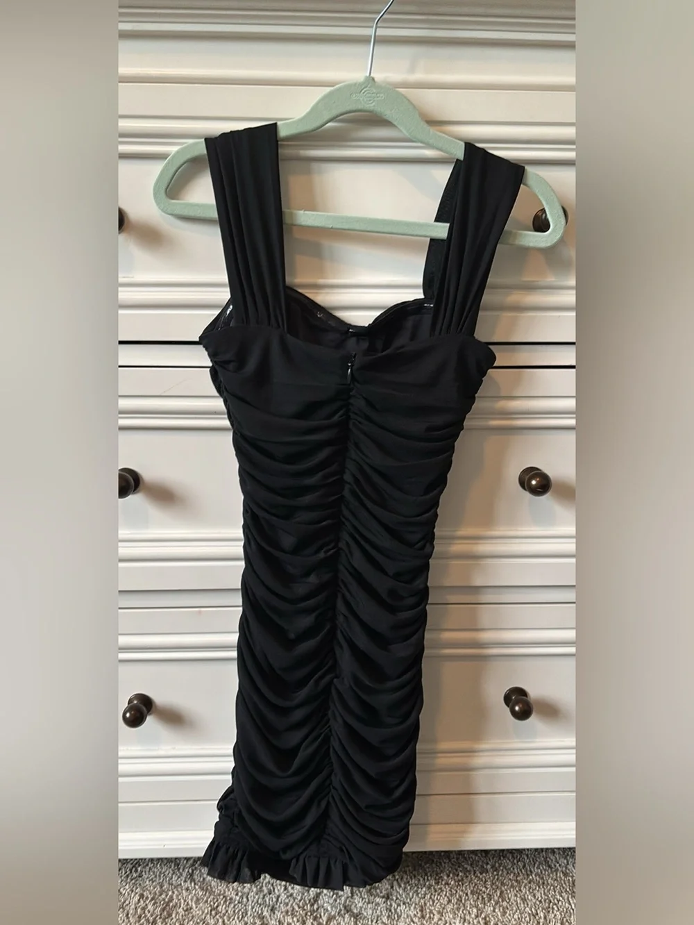 Katie J NYC Black Joey Ruched Sweetheart Formal Dress for Girls 9-10